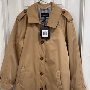 Ellen Tracy Women's Classic Beige Trench Coat Medium